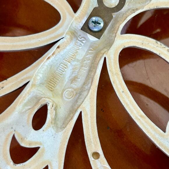 Mid Century Modern Burlwood Butterfly Wall Art Set of 2 - Picture 6 of 16